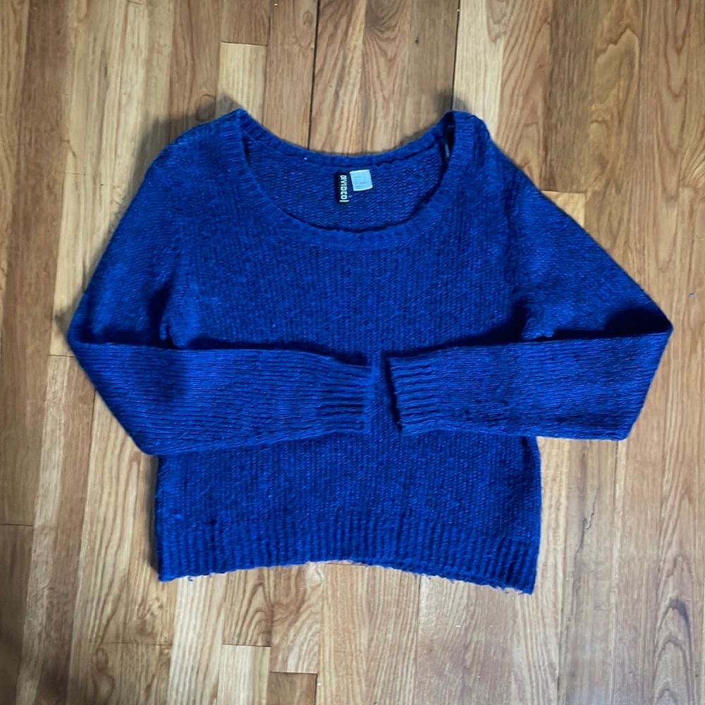 Blue Cropped H&M Sweater